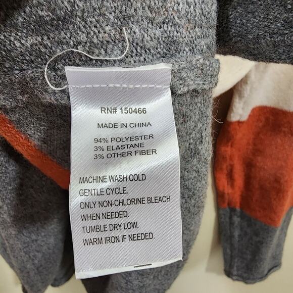 Lou & Grey super soft lightweight fall colors striped sweater woman's size 3XL - Picture 6 of 10